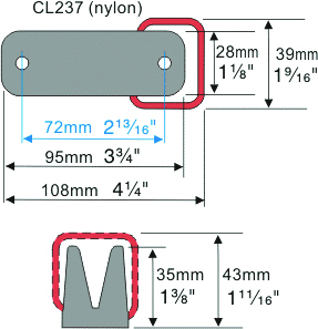 Sea Teach | Clamcleat® CL237 Vertical Cleat with Spring Gate